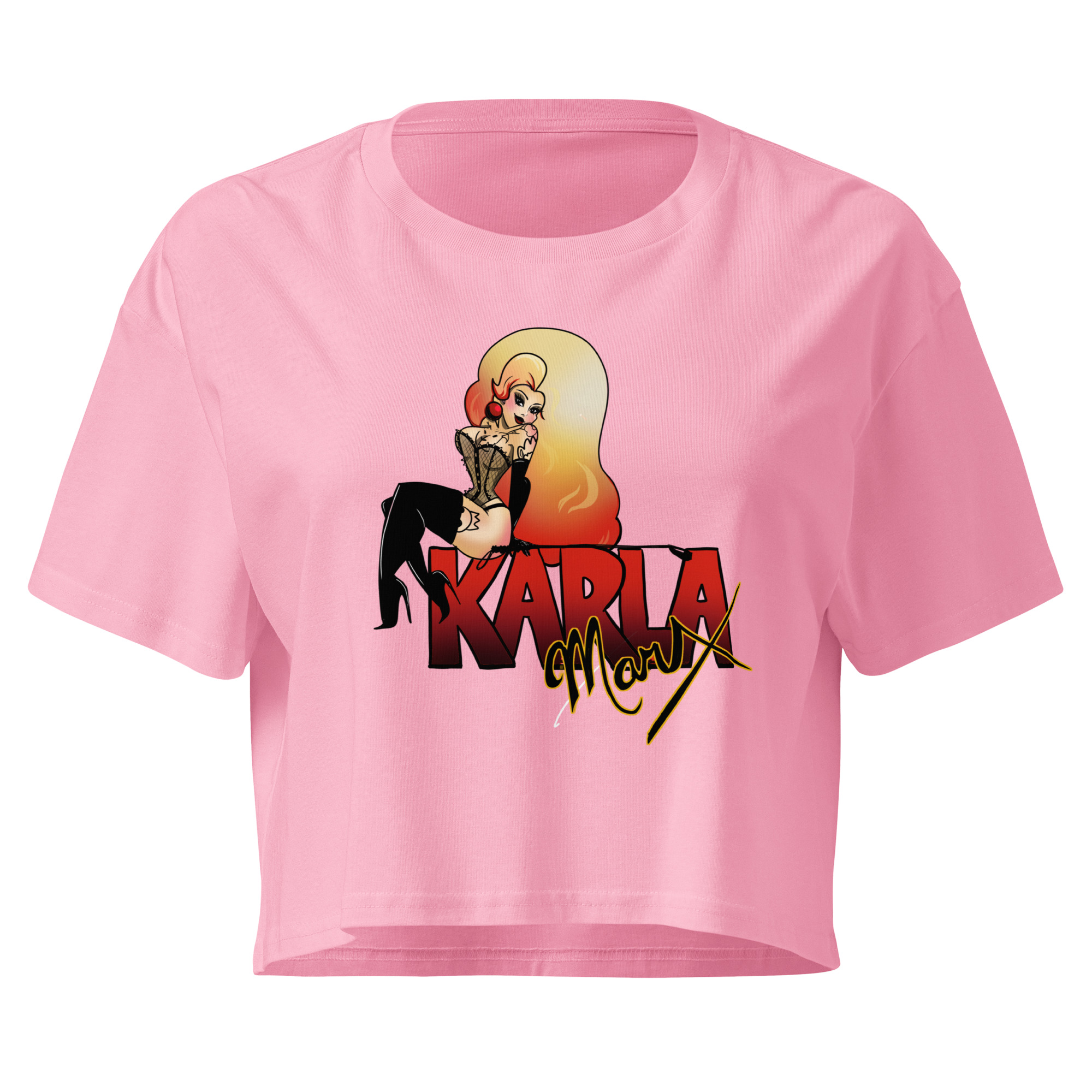 Karla Marx Graphic Crop Top - Image 4