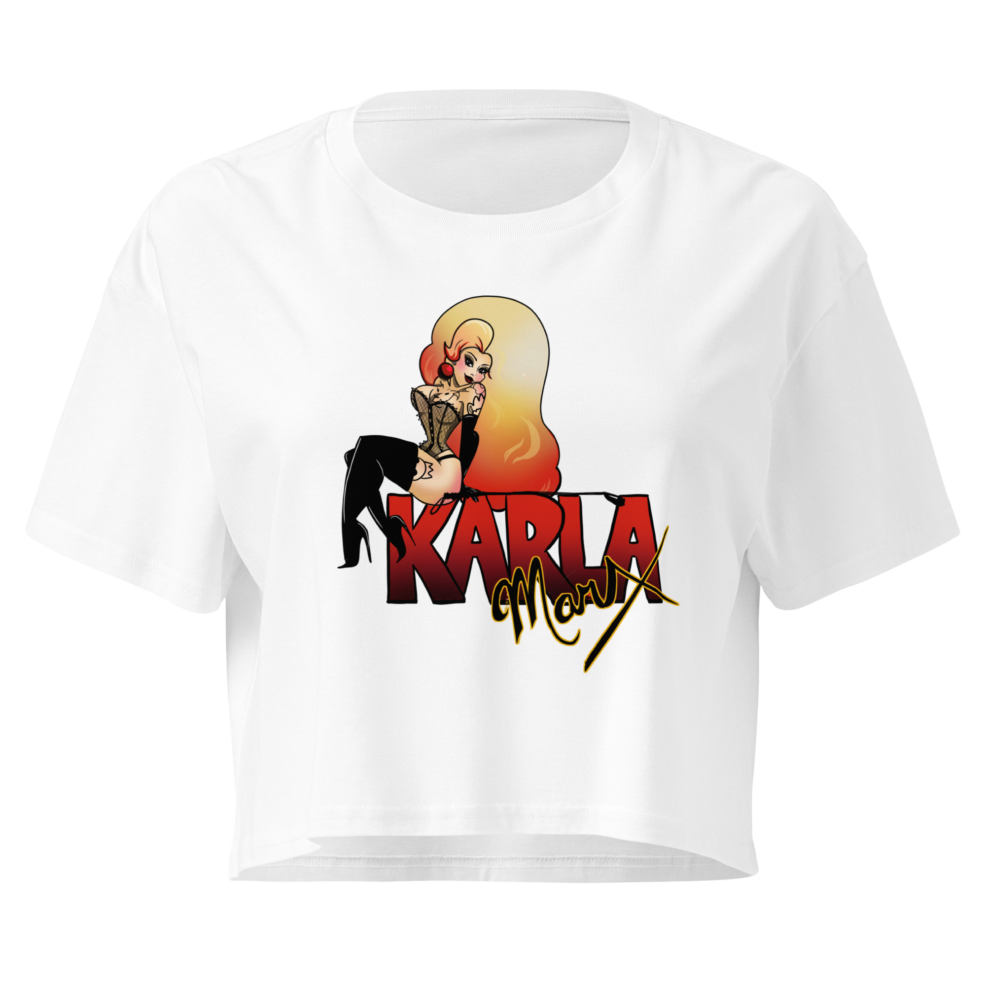 Karla Marx Graphic Crop Top - Image 7